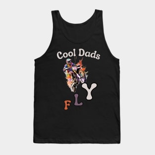 Motocross Cool Dad Dirt Bike Racer Tank Top